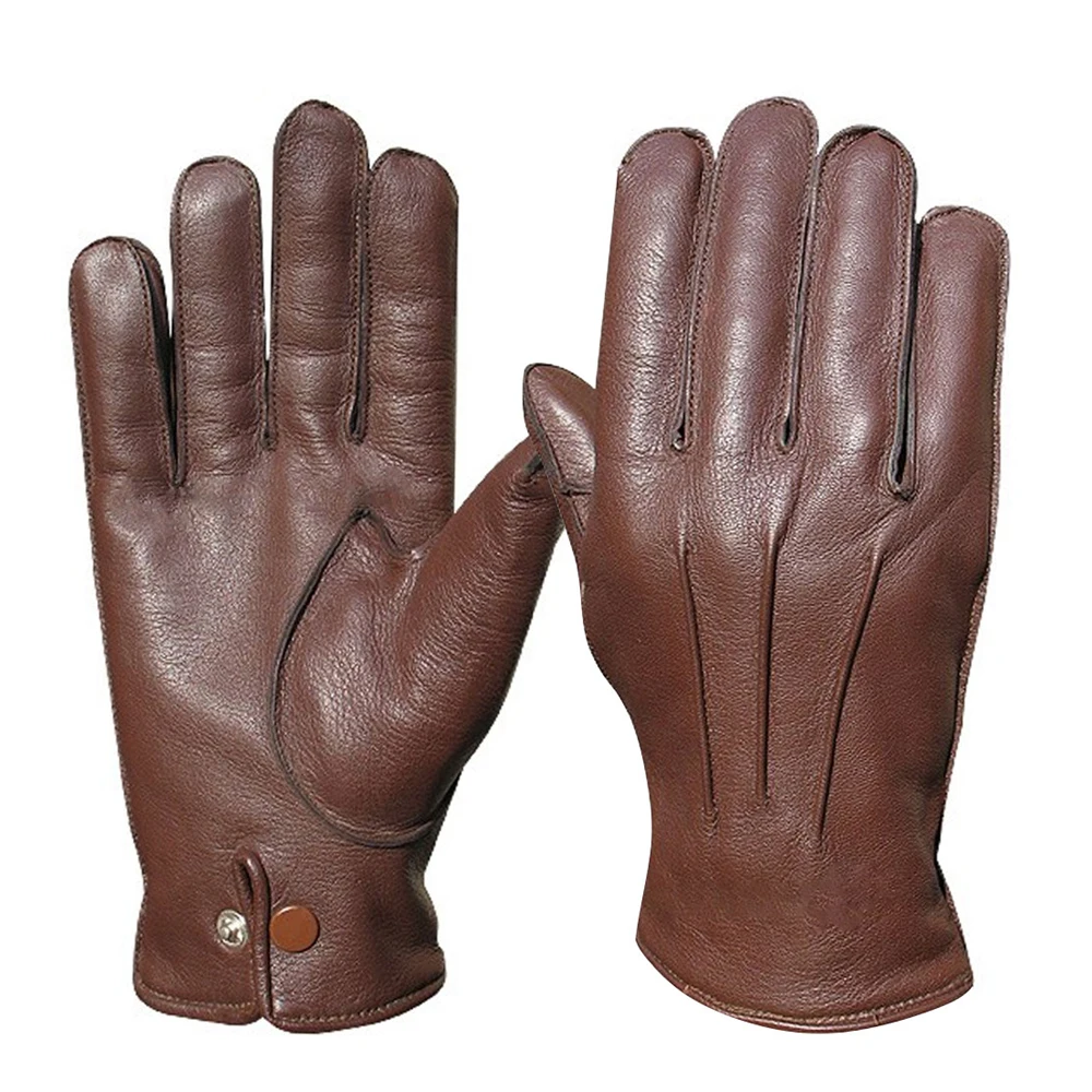 
Mens Real Lamb Leather Soft Dressing gloves Winter Season Gloves 