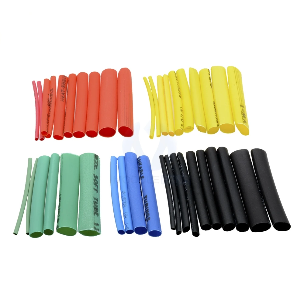HEAT SHRINK TUBING TUBE 328PC 8 SIZE  WRAP WIRE CABLE SLEEVE ELECTRICAL 240V 12V 