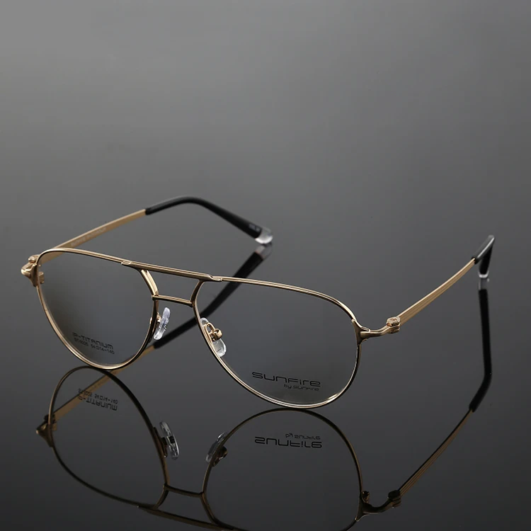 

Ready stock Vintage titanium double bridge optical frames optical eyeglasses frame
