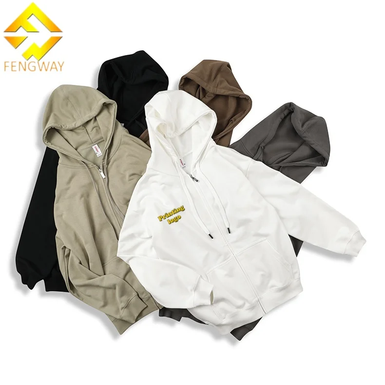 Fall Winter Men Jacket Hoodie Custom Women's Blank Solid Jacket Hoodies & Sweatshirts Zip up Hoodie