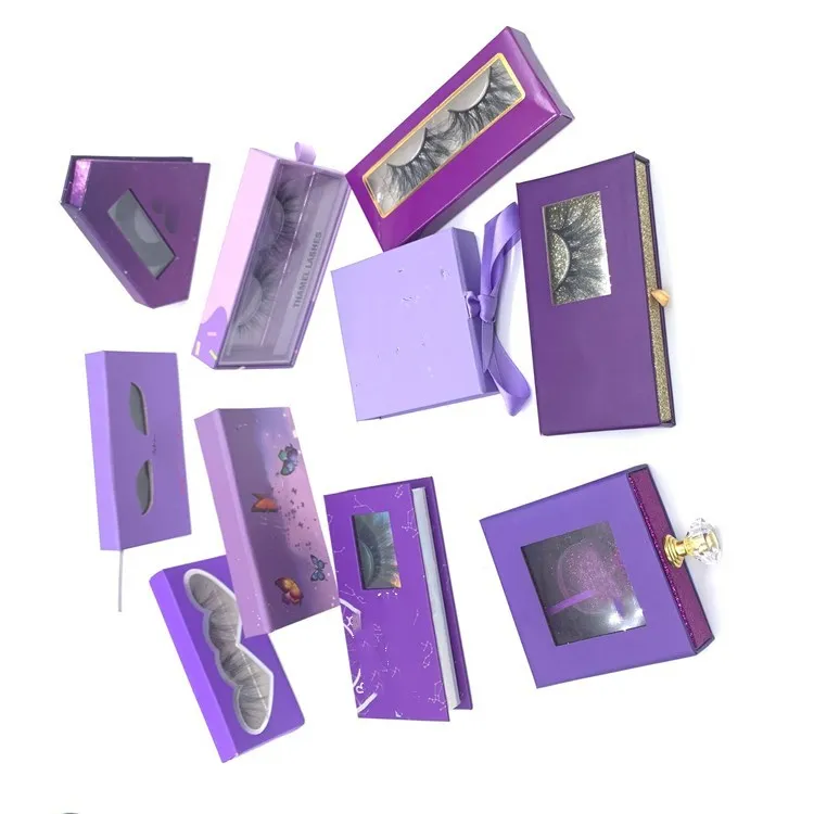

Empty Eyelash Boxes Glue Bottle Eyelashes Mink Boxs Individuals Tweezer Set Crown Cases Butterfly 16Mm Premade Fan 100%, Black