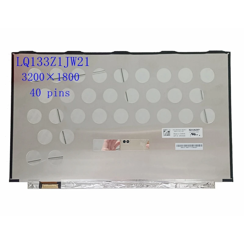 

13.3"LCD Screen display LLQ133Z1JW21 P/N 0RXN49 3200X1800 non-touch Laptop 40 Pins Replacement