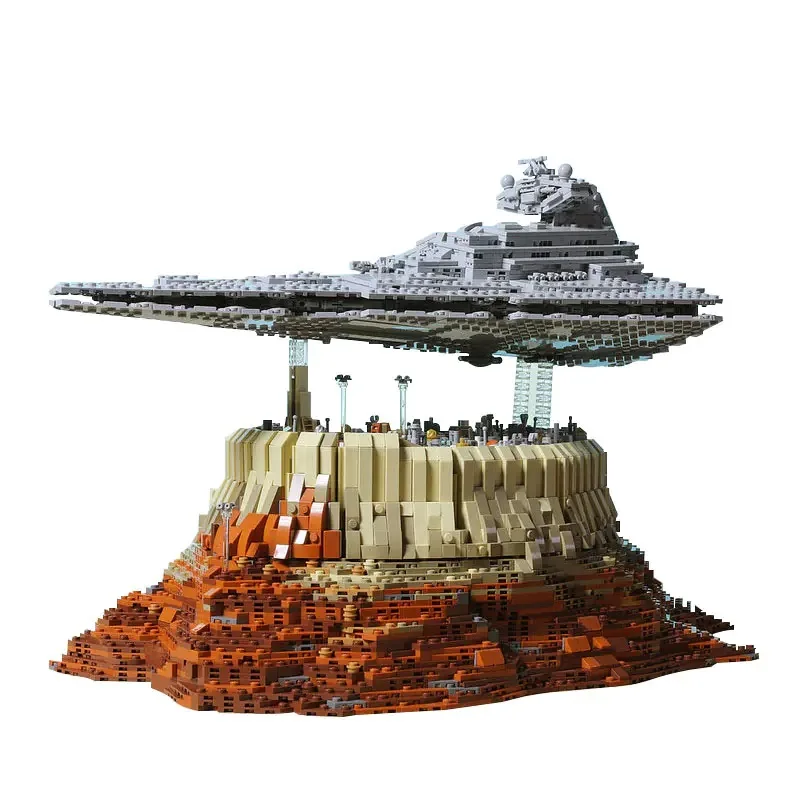 

Mould King 21007 Star Plan Destroyer cruise ship building block for kids The Empire Over Jedha City starwars toy bricks