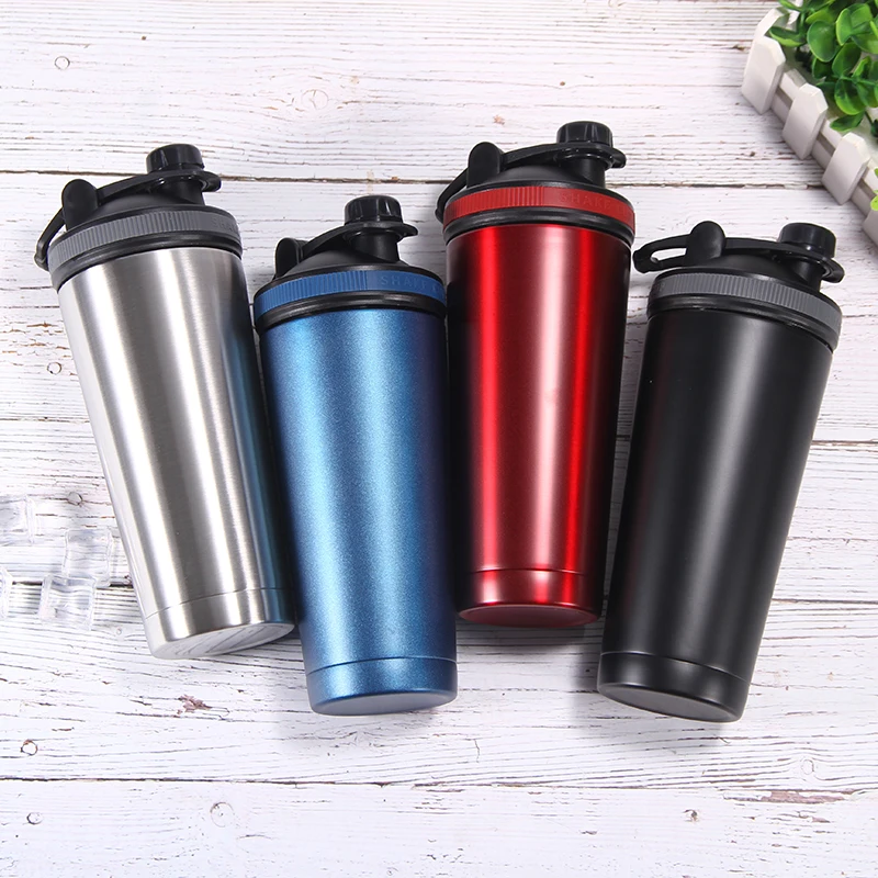 

hot sale luxury business gifts stainless steel sport Protein Shaker water bottle with custom logo, Customized