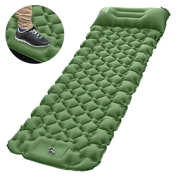

Zhoya Outdoor Ultralight Camping Self Inflating Insulated Sleeping Pad, 5 colors, gray, navy blue, peacock blue, orange, army green