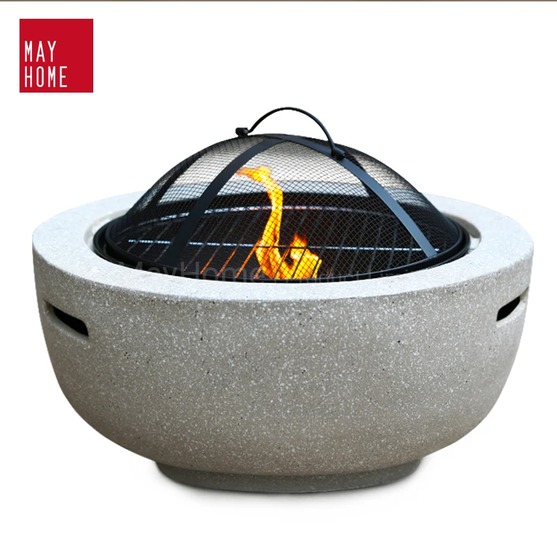 

Magnesium Oxide Outdoor charcoal heater wood burning fire place patio heater fire pit