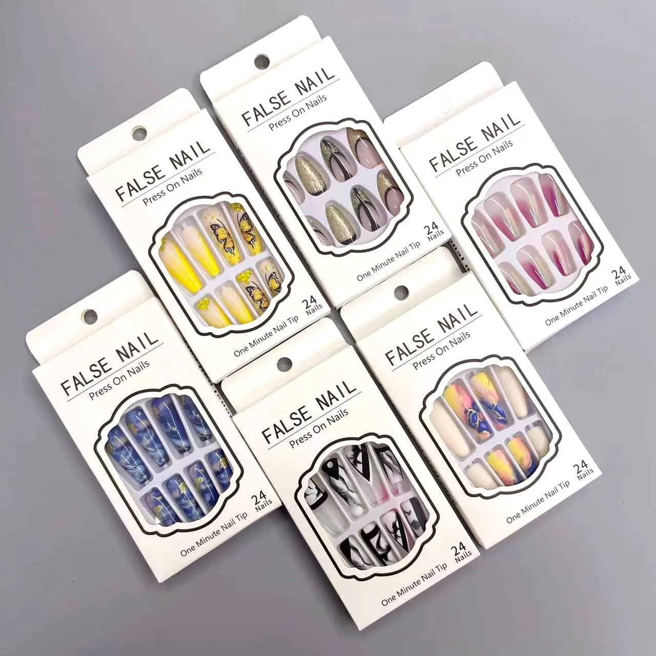 

New Design Wholesale High Quality Press On Nails False Acrylic Art Nails Fingernails Custom Nails