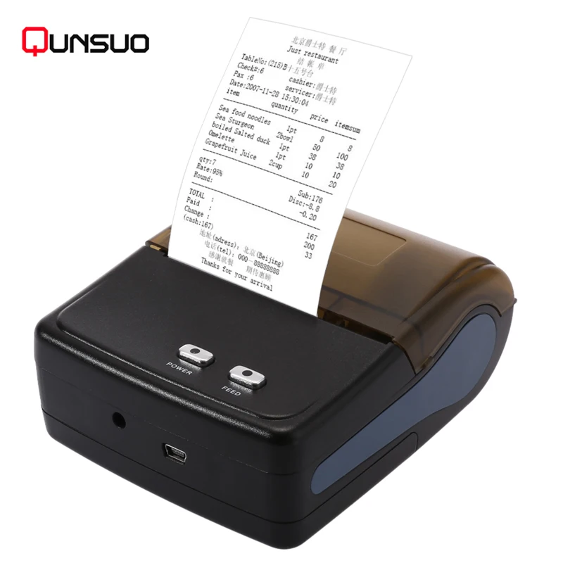 

QS-5801 58mm Handheld Thermal Portable Android Mini Blue tooth Printer