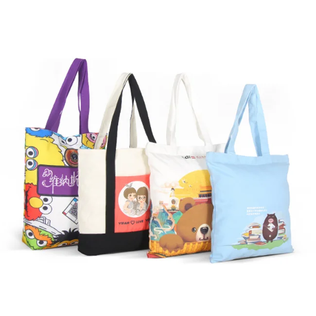 

Customized Pattern Canvas Bags, Promotional Cheap Organic Fabric Tote Cotton Canvas Bags