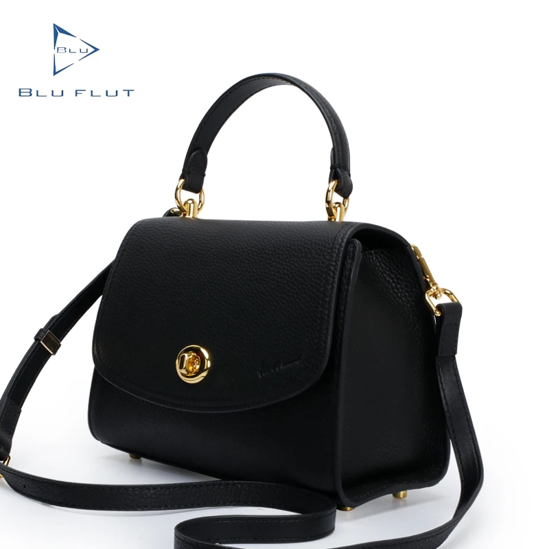 

2021 handbag trendy high quality wholesale quickly customization laser or embossed logo cowhide leather hand bags for women, Black