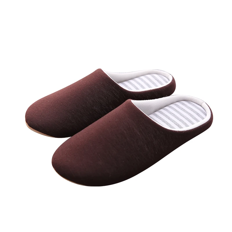 

Solid Colour Suede Cotton Indoor Slippers Men Women Comfy Soft Soled Non-Skid Slides Wood Floor Snow Winter Sandal, Solid color