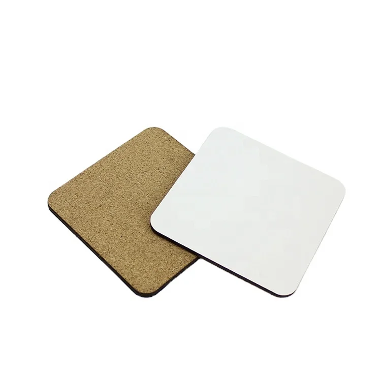 

Wholesale Sublimation Blank MDF Square Shaped Coasters, White+wood