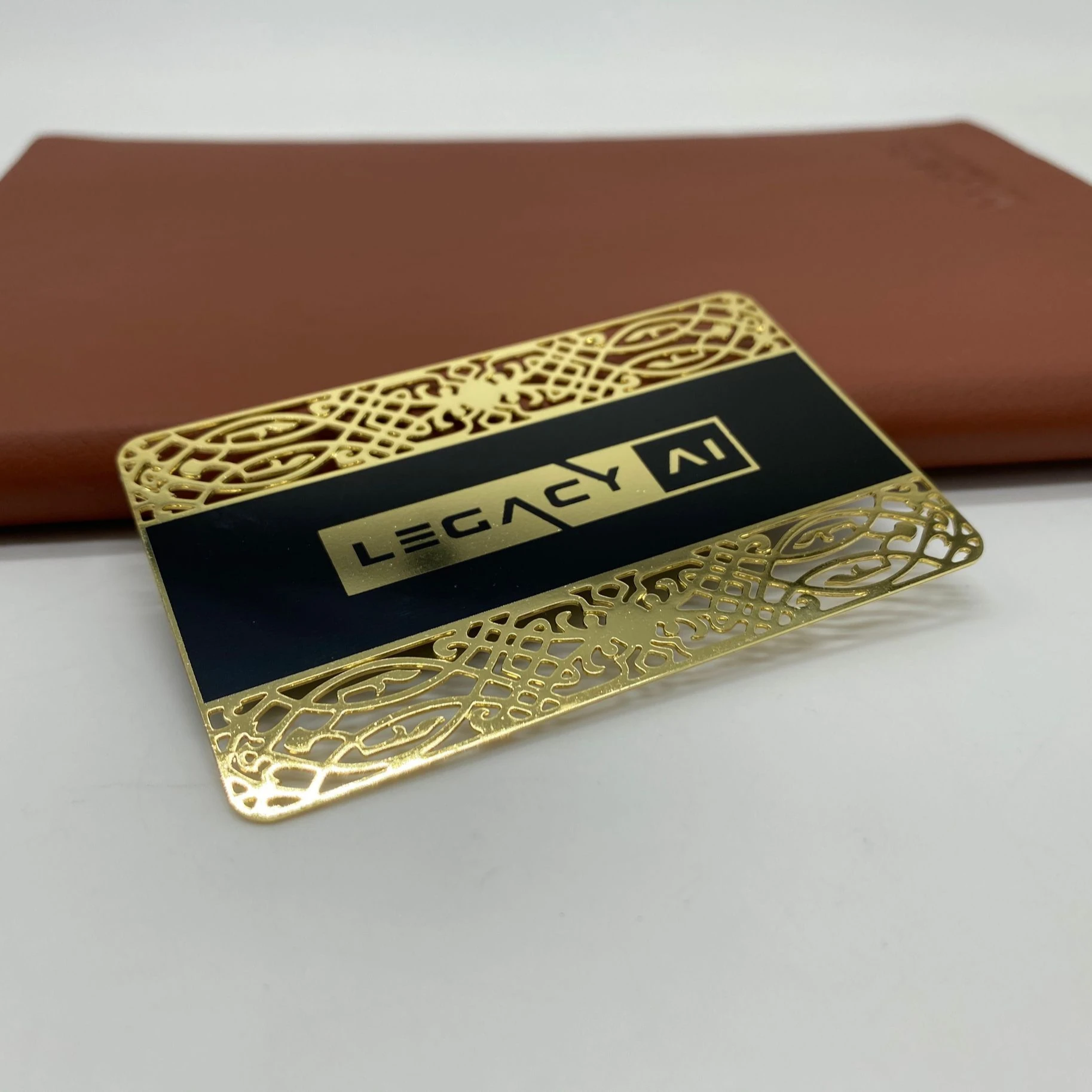 

DU black and gold metal cards steel cards, Cmyk or pantone