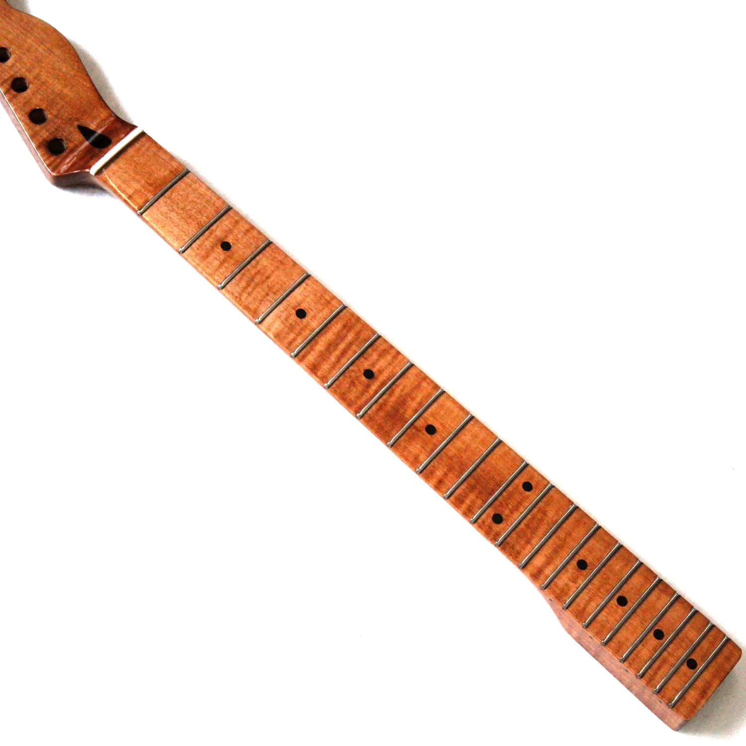 2019 hot sale one pc roasted flame maple electric guitar neck in