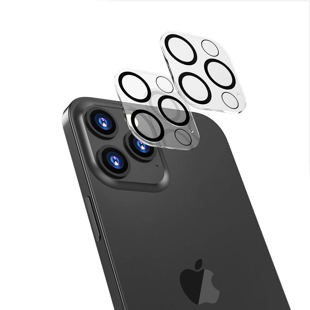 

Camera Protector For iPhone 13 Pro Max 12 mini Camera Protective Glass Case For iPhone 11 Pro Max, Black edge