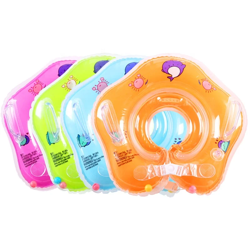 

Safety bath inflatable baby swimming kids neck float ring for newborn infant, Pink, green, blue, orange or customized