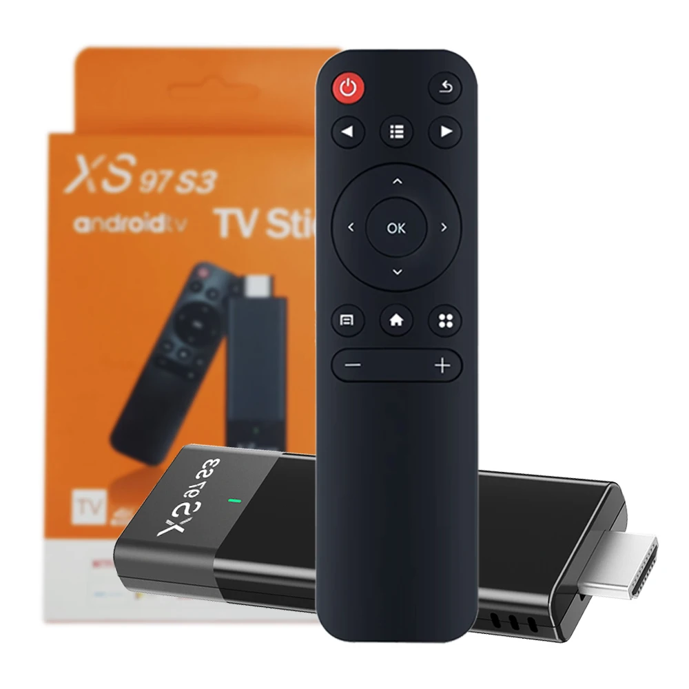 

XS97 S3 smart tech tvstick android 10.0 tv dongle 100M 4k android smart tv stick