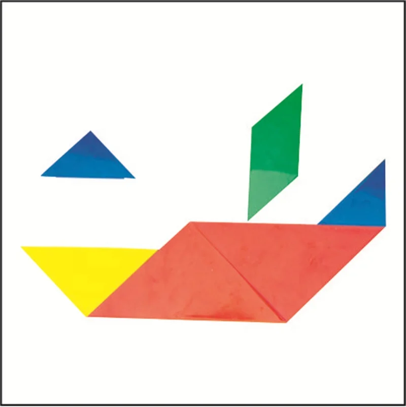 
Educational plastic tangram puzzle game toys for kids 