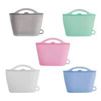 

2019 New Airtight Self Sealing Transparent Zipper Resealable Reusable Silicone Snack Food Grade Saver Storage Bag For Packing