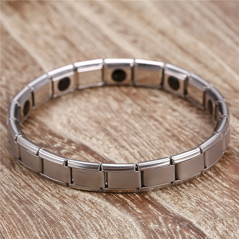 

2021 Sailing Jewelry Mens Stainless Steel Magnetotherapy Germanium Bracelet Titanium Steel Energy Germanium Bracelet