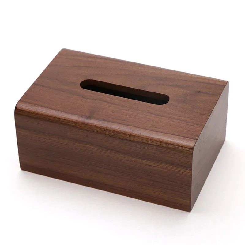 

Hot Sale Factory direct Wholesale OEM Custom Handmade solid wood tissue box for home, Natural color