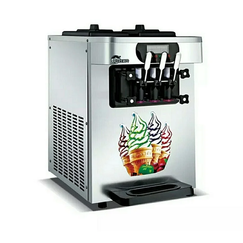 High quality With 3 Outlets Commercial Soft Ice Cream Machine for sale