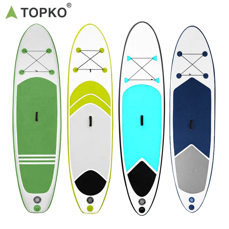 

TOPKO Dropshipping Fishing Stand Up Sup Ocean/River Adult Surf Play Water Folding Paddle Board, Customized color