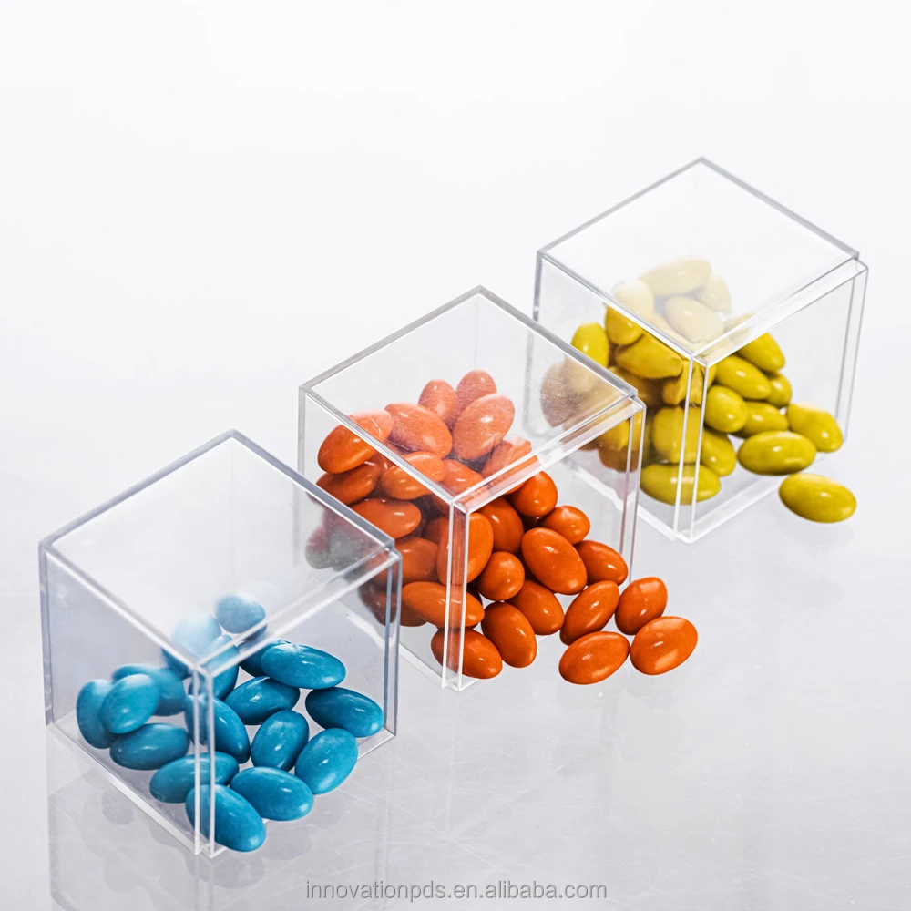 

ZGLP6546 New Popular Home Plastic Storage Container Candy Box In Packaging Mini Acrylic Candy Box With Lid, Clear or customize