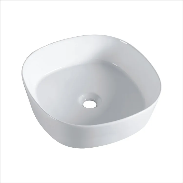 Chaozhou factory price best welcome fashion consolidation bathroom above counter top square art washing basin sinks bowl