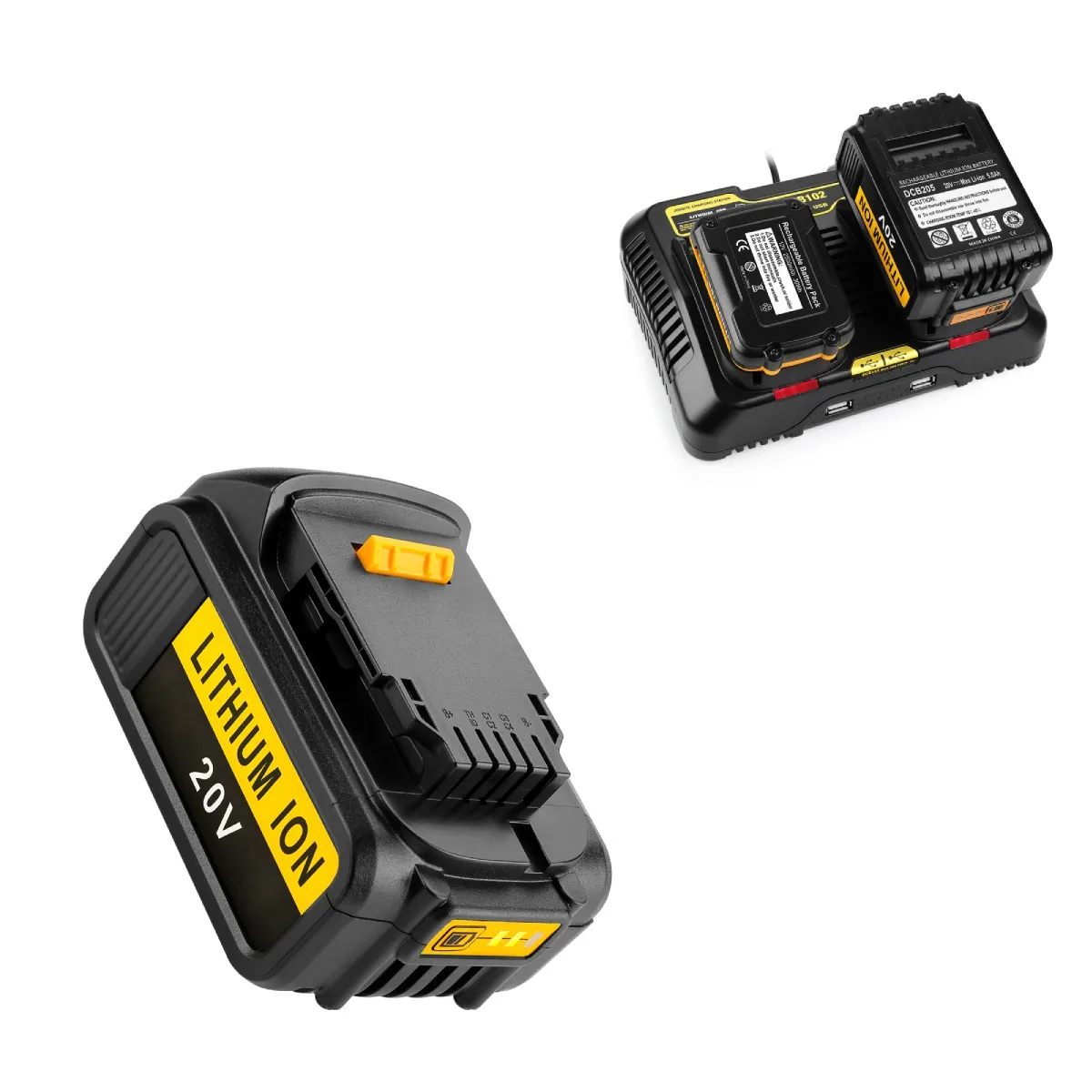 

FOR DEWALT 20V BATTERY 6AH MAX REPLACEMENT for DCB205 POWER TOOL BATTERY DCB200 DCB201