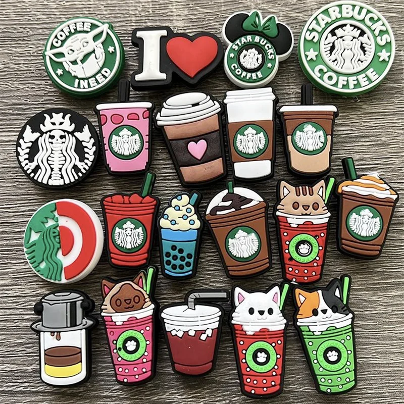 

popular coffee soda can beer croc shoe decoration charms for bracelet christmas gift wholesale, As pics