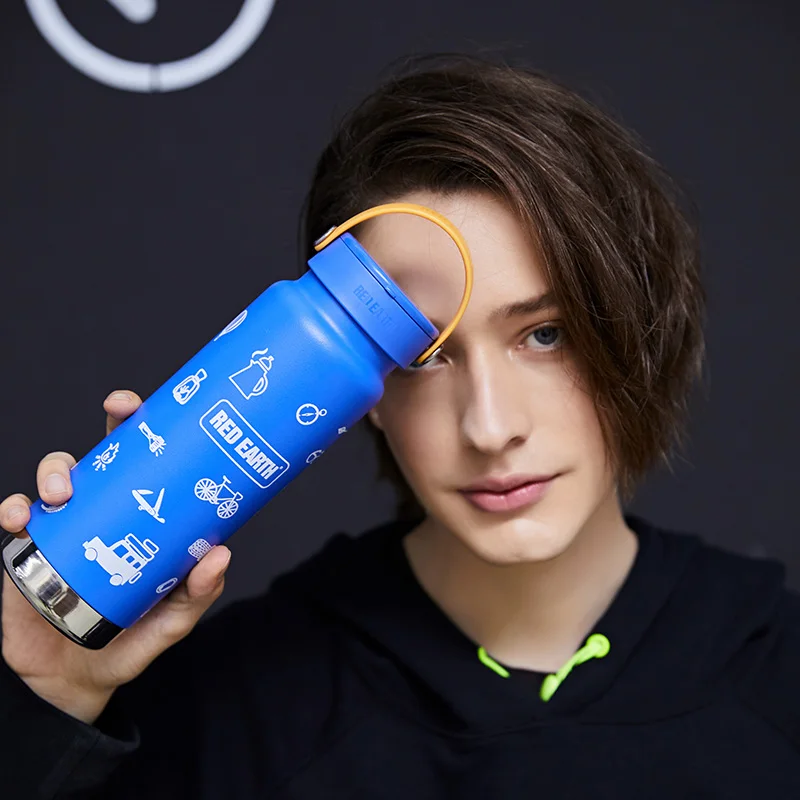 

GiNT Portable Handled Vacuum Water Cup Double Wall 316SUS Thermal Water Bottle for Drinking Water, Customized colors acceptable