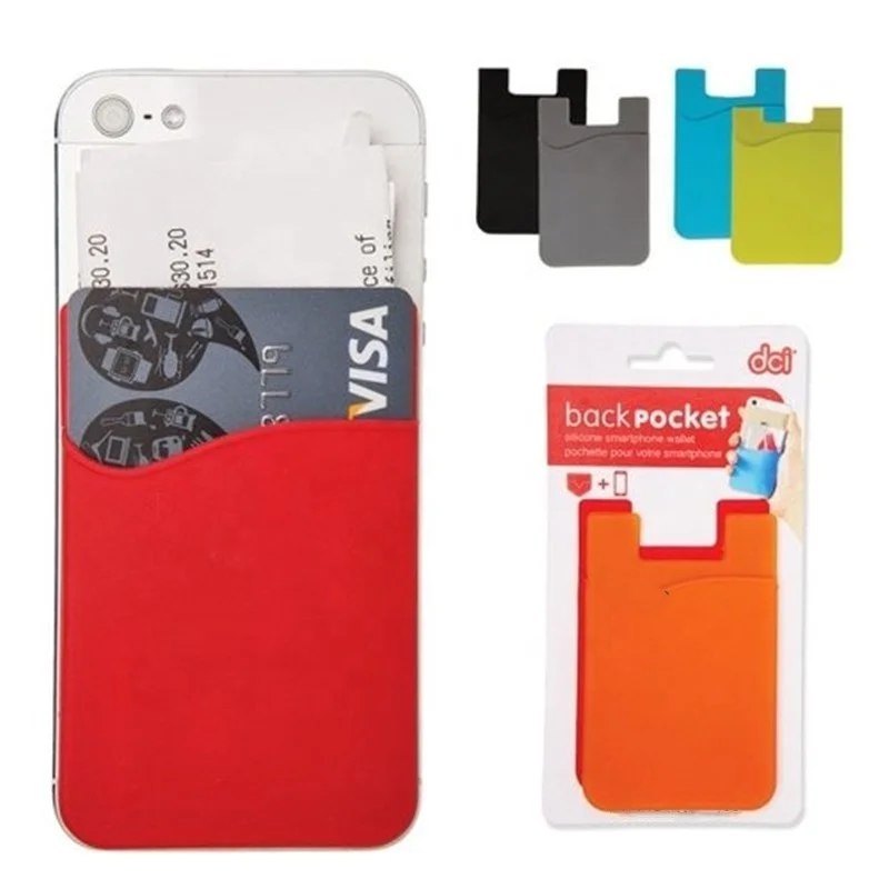 
Hot selling adhesive silicone 3M sticker card holder phone 