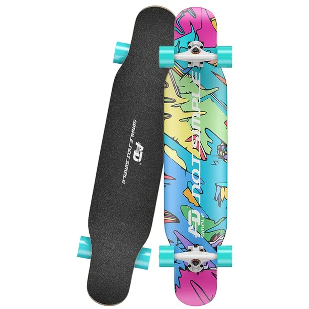 

Free Samples longboard skate custom printed griptapeWaterproof Custom Skateboard longboard with High quality PU wheels, Customized
