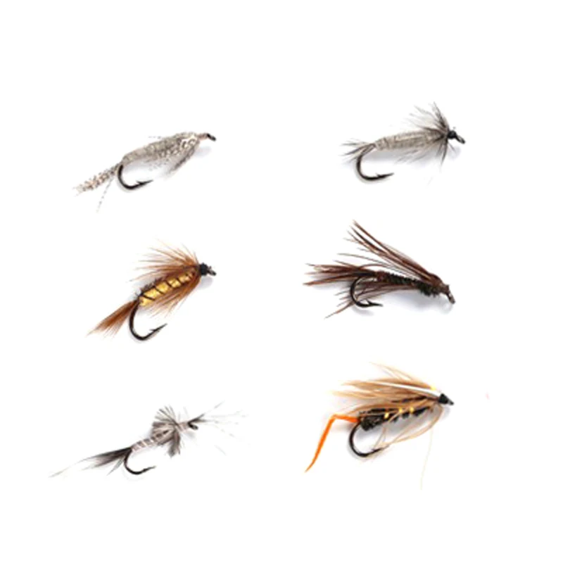 

Wholesale Nymphs Trout Fishing Fly Lure Baits Variety of Insect Sea fishing Fly Rig Flies, Multi colors