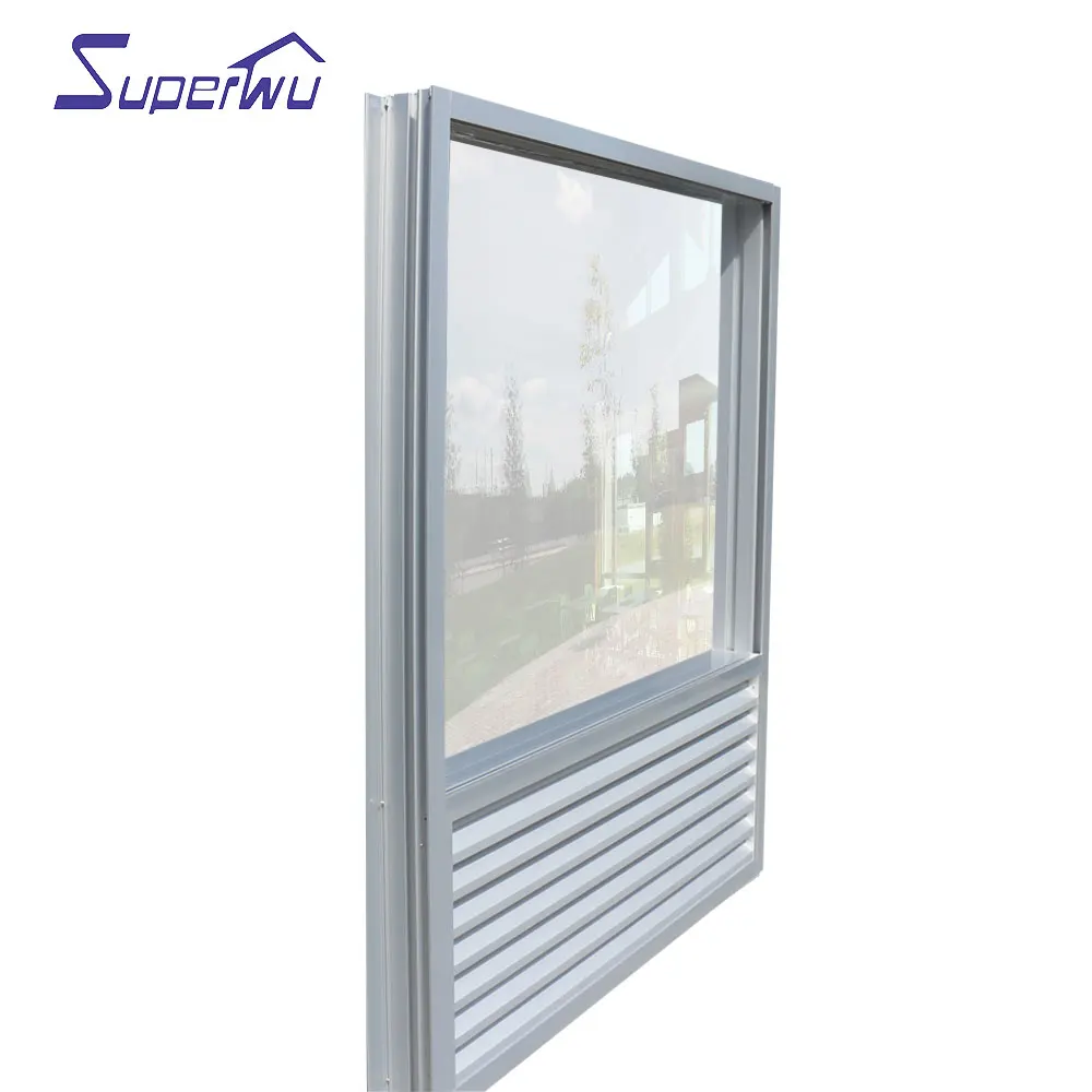 Australia standard aluminum fixed windows with louver windows best quality factory direct supply