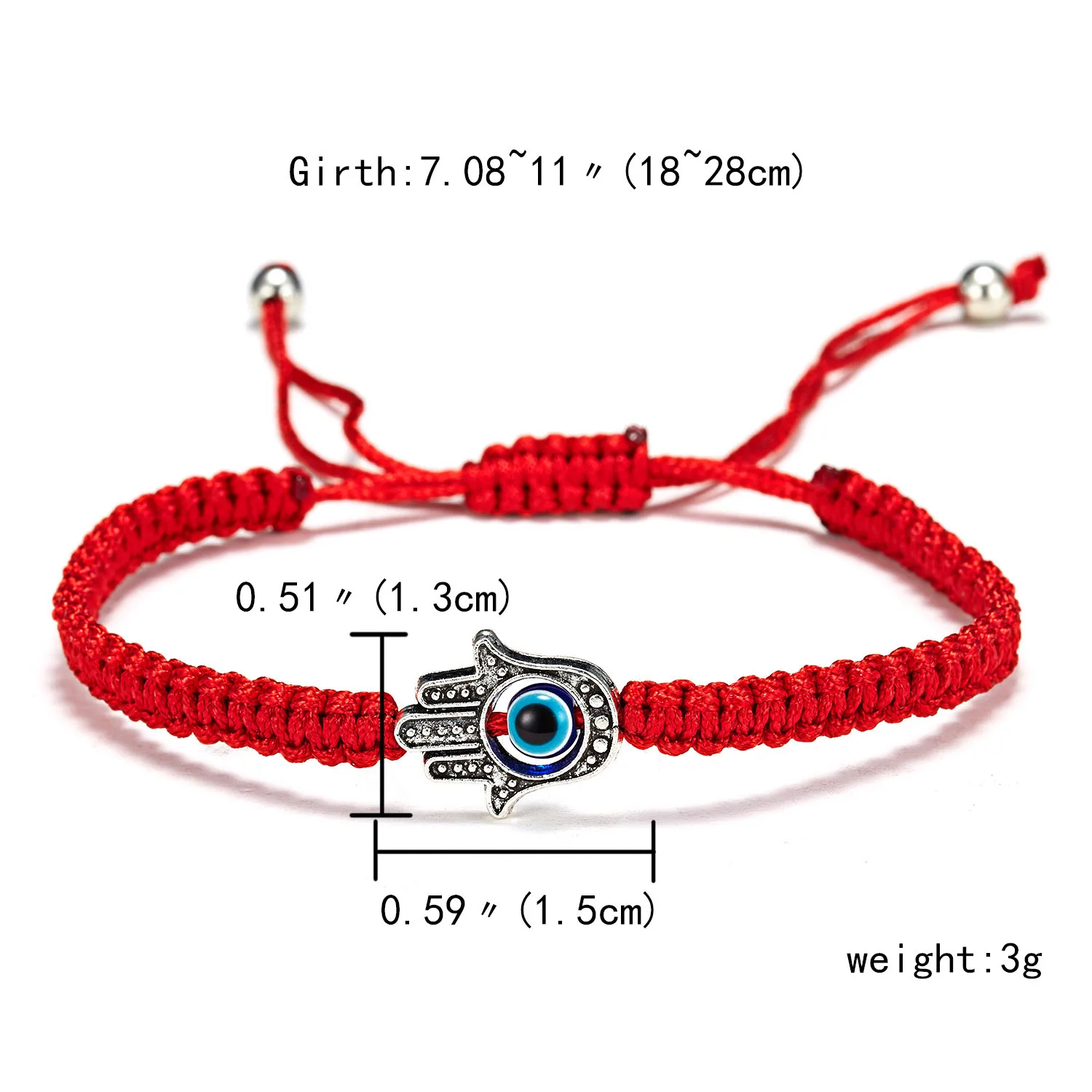 Fashion Round Flat Blue Turkish Evil Eyes Braided Rope Bracelet Buy