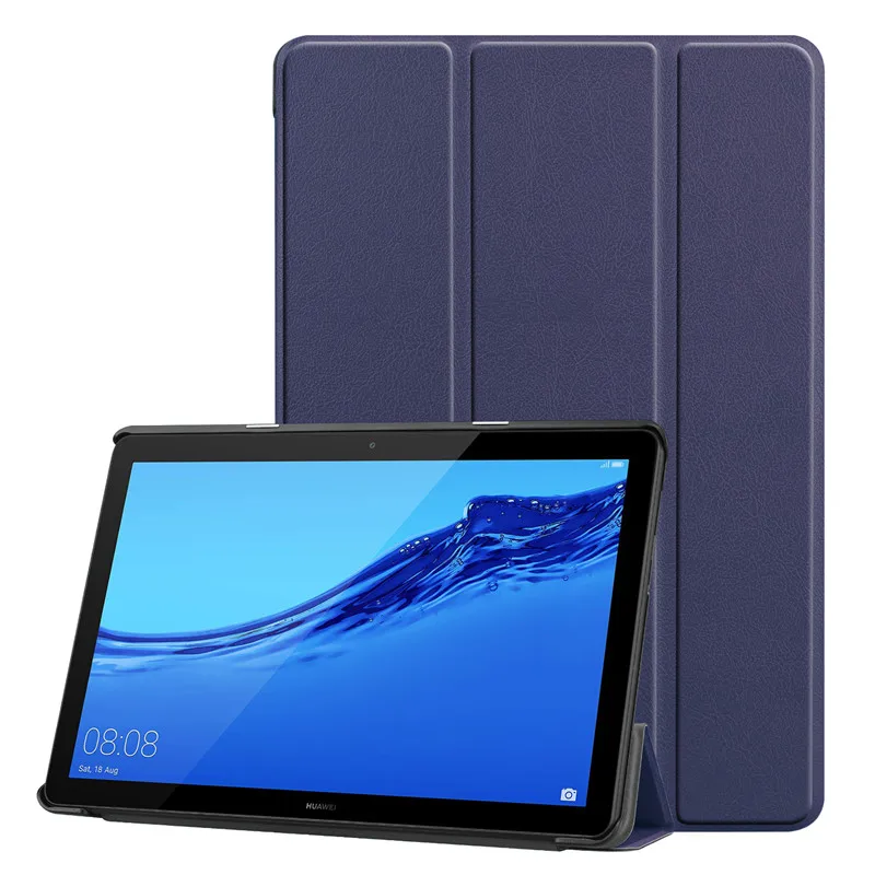 

Lightweight Shockproof 10 inch Tri-fold Dual Stand Tablet Case Cover For Huawei Mediapad T5 10.0 2018