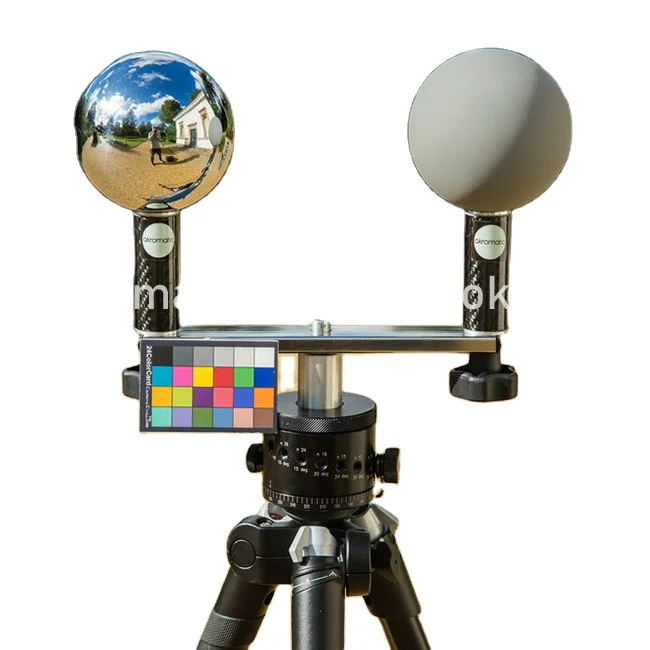 

12cm hdri VFX ball chrome grey ball Photographic stainless steel sculpture
