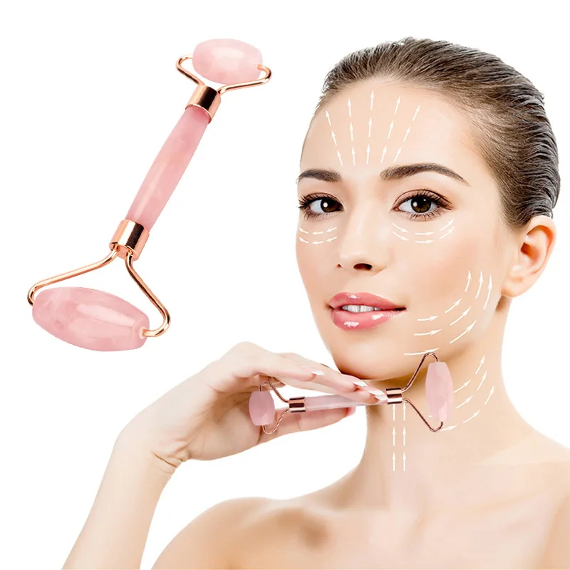 

Aijitech iastm stainless steel guasha 3d massage roller face wooden roller massage body guasha steel nephrite, Pink