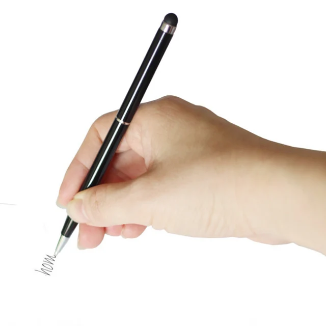 

Hot selling popularity metal colorful ball pen with touchscreen stylus pen