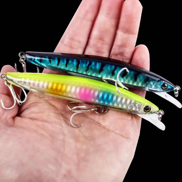 

Hotselling stock discount price minnow  hard plastic lure lifelike skin for freshwater, 10 colors