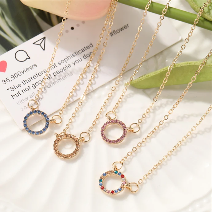 

Popular Korean Cute Necklace Vintage Elegant Necklaces Party Wedding Jewelry For Women