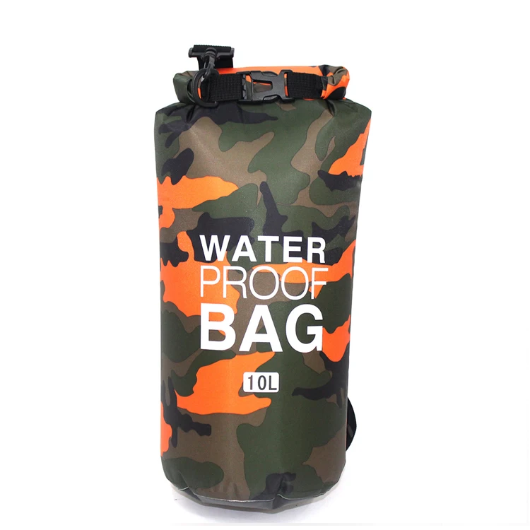 

Eco-friendly PVC Waterproof Dry Bag 10L Camo Outdoor Water Floating Bag Roll Top Sack Storage Pack Pouch for Kayaking Rafting Bo, 5 camouflage colors are available