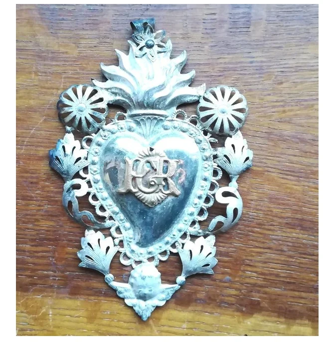 
Sacred Heart/Ex Voto Wall Frame 