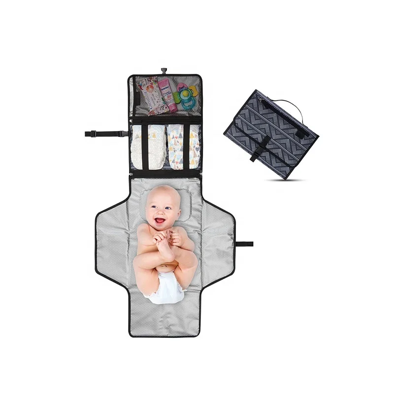 

New Design Large Capacity Waterproof Mummy Bag Changing Diaper Clutch Infant Nappy Mat, Custom,oem