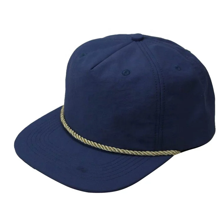 Custom Unstructured 5 Panel Blank Plain Rope Snapback Hat Buy Blank Plain Rope Snapback Hat,5