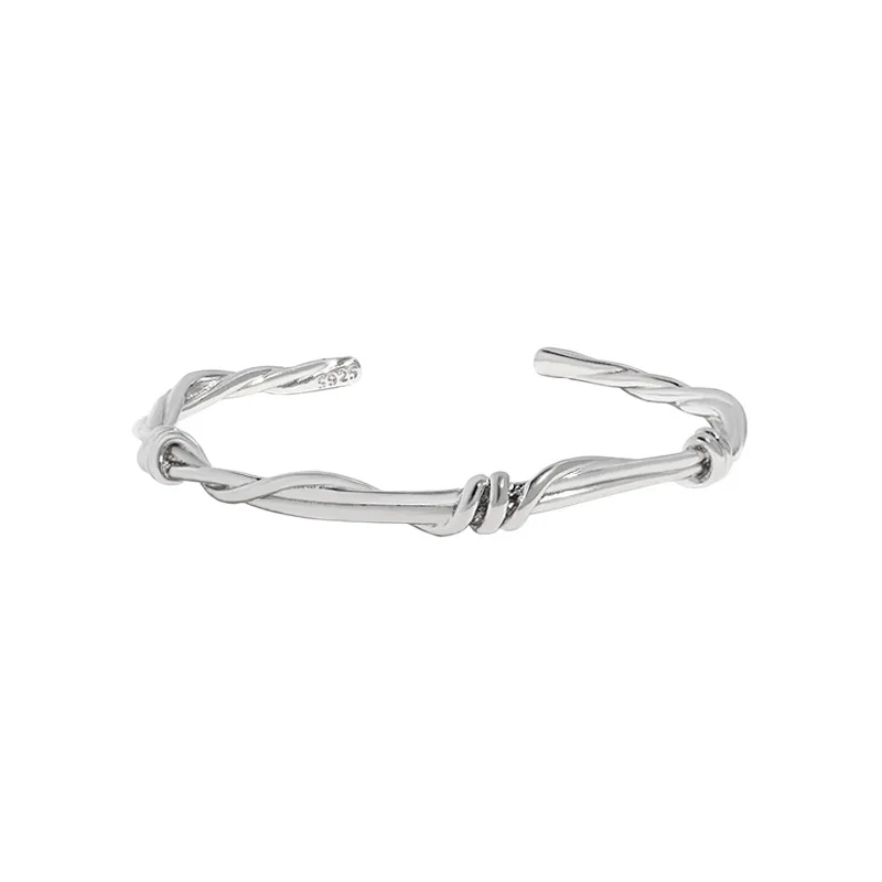 

VIANRLA Minimalist Bracelet For Girl Jewelry 925 Sterling Silver Open Bracelets Dropshipping Free Laser Logo