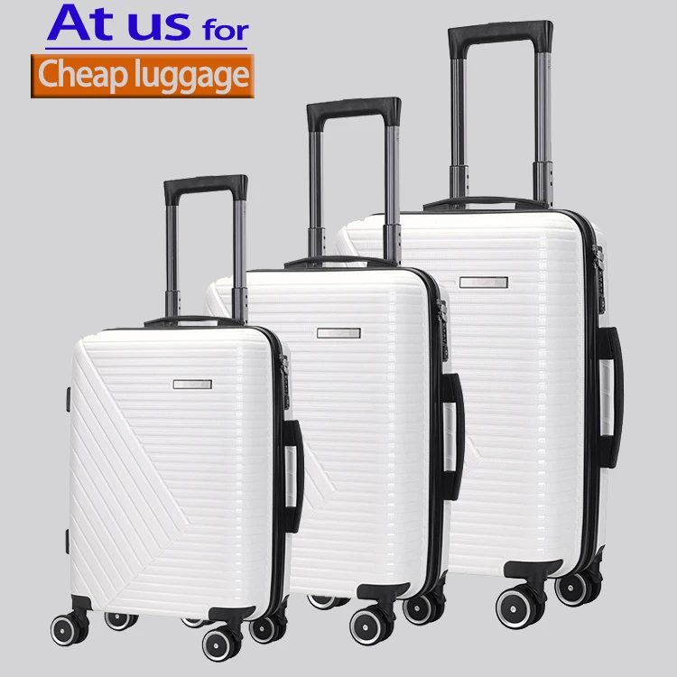 

Dongguan Luggage Manufacturer Latest design PP Trolley Suitcase 100% New Material Polypropylene Suitcase, Black/blue/red/silver/gray/green/orange, and customizable