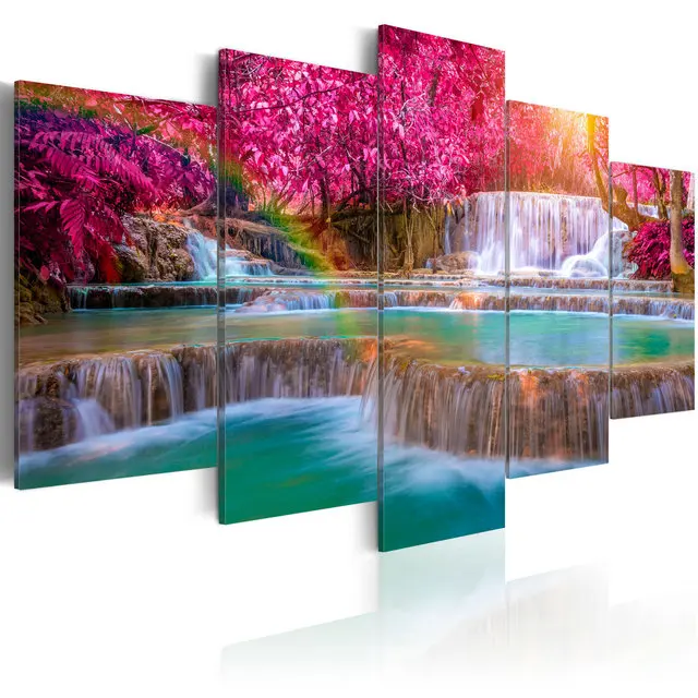 

Oil Painting Artist Reproduction Decoration Living Room Picture Beauty Pop Landscape Home Waterfall Canvas Wall Art